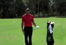 Tiger shares his top tip to hit flop shots off tight lies